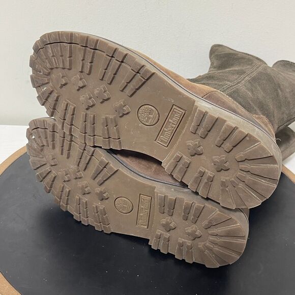 Timberland Tall Boots Brown Earthkeepers‎ Girls Youth 4.5 Equestrian - Picture 10 of 12